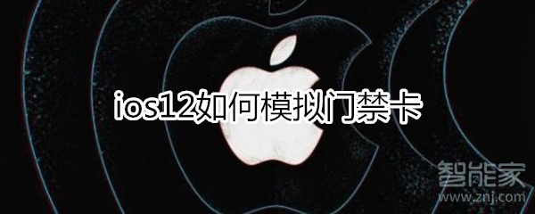 ios12门禁卡模拟教程