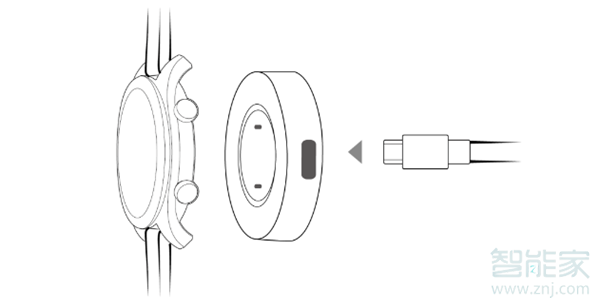 华为watch gt智能手表怎么充电