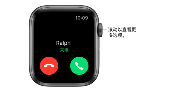 Apple Watch Series 4 耐克智能手表多个号码时怎么接电话