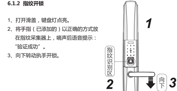 因特y3100s指纹锁怎么开锁