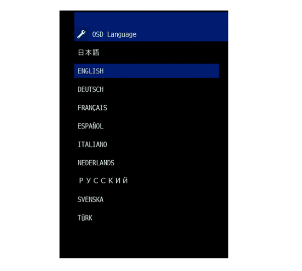 雅马哈YSP-2700回音壁音箱怎么选择菜单显示的语言