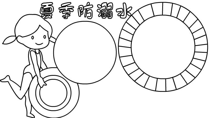 夏季防溺水手抄报内容 夏季防溺水手抄报内容画法