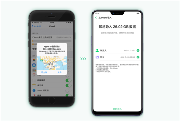 如何从苹果手机搬家到oppok1
