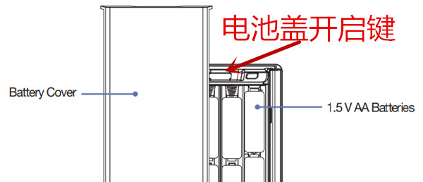 三星dp738指纹锁怎么换电池