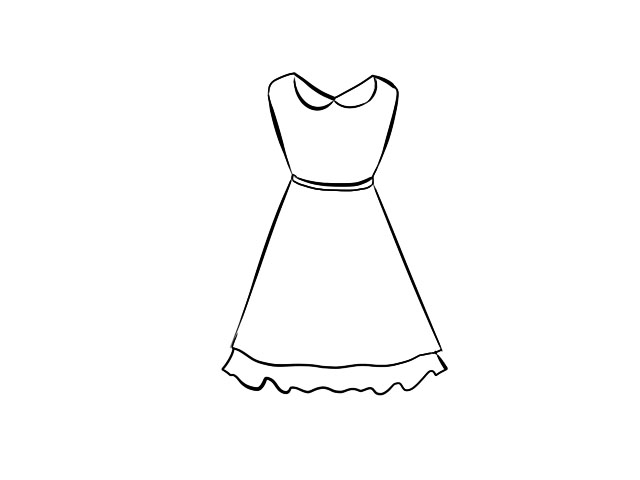 裙子简笔画 裙子的画法步骤