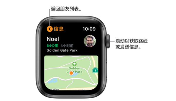 Apple Watch Series 4 耐克智能手表怎么找朋友位置