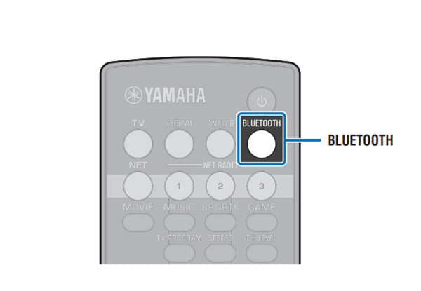 雅马哈SRT-1500蓝牙电视音箱怎么将蓝牙设备与本机配对