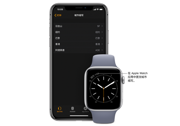 Apple Watch Series 4 耐克智能手表怎么更改城市缩写