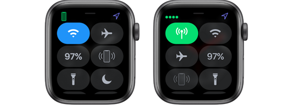 Apple Watch Series 4 耐克智能手表控制中心图标意思