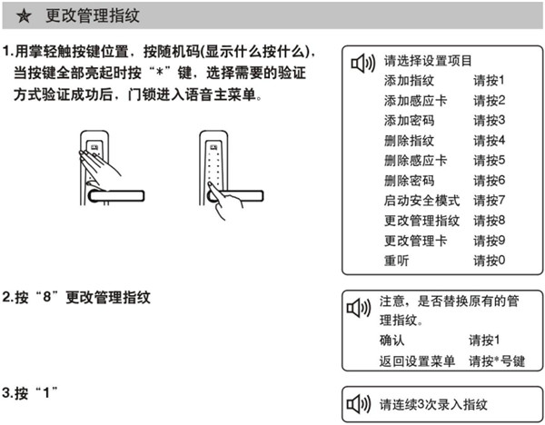 必达智能门锁i8详细使用说明书