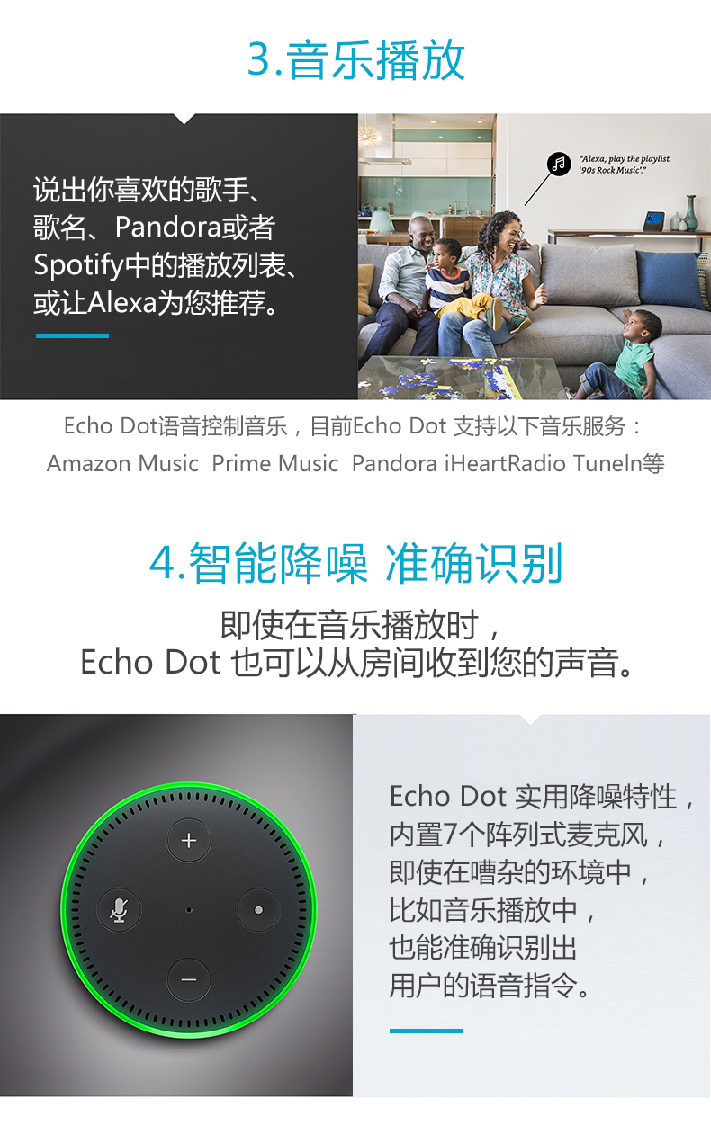 亚马逊echo不同的灯光是什么意思