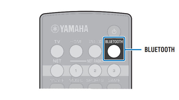 雅马哈SRT-1500蓝牙电视音箱怎么通过蓝牙设备播放音频