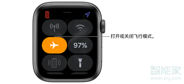 Apple Watch Series 4 耐克智能手表怎么打开飞行模式