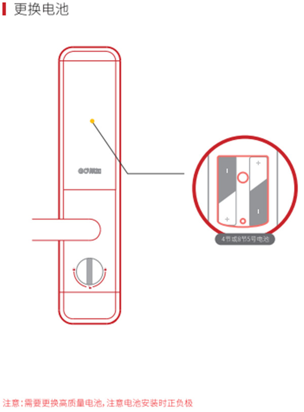 果加A230智能锁怎么换电池