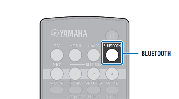 雅马哈YSP-1600回音壁音箱怎么与蓝牙设备配对