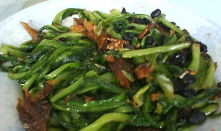 丁香鱼炒油麦菜的做法 怎么做丁香鱼炒油麦菜