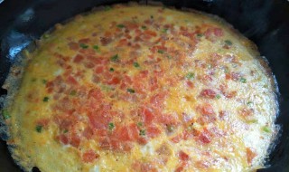 西红柿鸡蛋饼做法 是用煎制的方法制作而成的