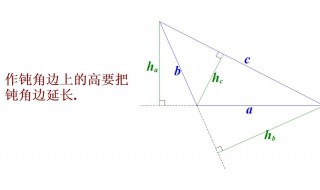 钝角怎么画 怎样求钝角三角形面积