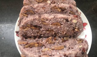 紫米怎么做切糕 紫米红枣切糕的做法步骤