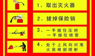 怎么使用灭火器 使用灭火器的方法