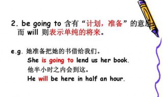 be going to和will的区别 be going to和will五不同
