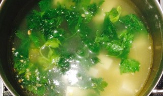 芹菜叶汤如何做窍门 芹菜叶汤如何做