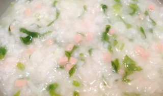 青豆虾粥做法 磷虾青菜粥做法步骤