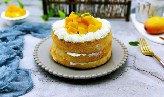 芒果裸蛋糕的做法 芒果裸蛋糕图片