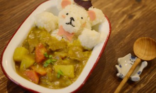 小熊咖喱饭的简单做法 小熊咖喱饭的简单做法大全