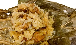 荷叶糯米饭怎么做 糯米荷叶饭的做法窍门