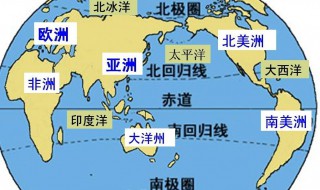 北回归线穿过亚洲的三大半岛是什么? 北回归线穿过亚洲的哪两个半岛