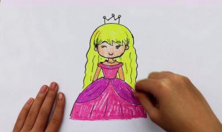 怎么画很简单的公主 最简单怎么画公主