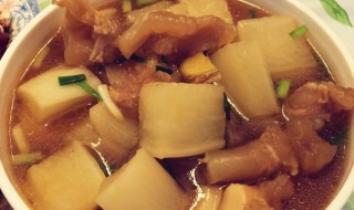 炖牛筋土豆水萝卜汤的做法 炖牛筋土豆水萝卜