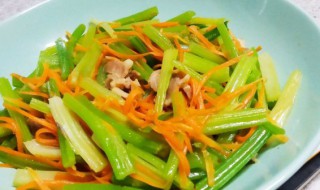 清脆爽口的芹菜炒胡萝卜的做法 芹菜炒胡萝卜的功效与作用