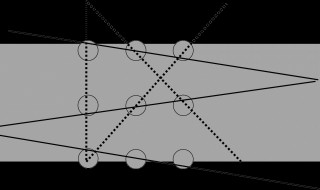 如何用四条连续折线将九个点连在一起 有什么方法