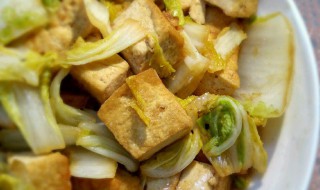 白菜豆腐炒肉 白菜豆腐炒肉的家常做法
