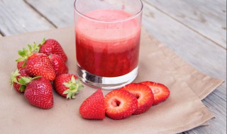草莓汁用草莓怎么做 草莓汁用草莓怎么做的
