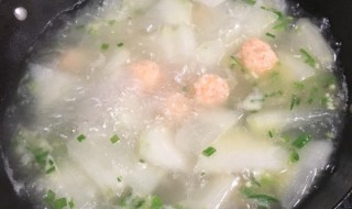 冬瓜虾丸汤的做法 冬瓜虾丸汤的做法大全家常