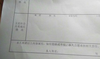 主要社会关系怎么填 主要社会关系怎么填写表格