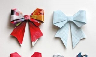折纸蝴蝶结的步骤和图解 折纸蝴蝶结