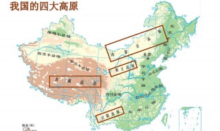 中国四大高原四大盆地三大平原（中国地形图高清版）