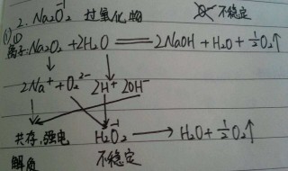 氧化钠与水反应方程式双线桥 氧化钠与水反应方程式
