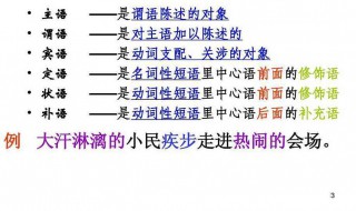 汉语句子成分有哪些