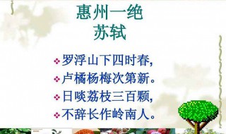 日啖荔枝三百颗不辞长作岭南人意思 日啖荔枝三百颗 不辞长作岭南人意思