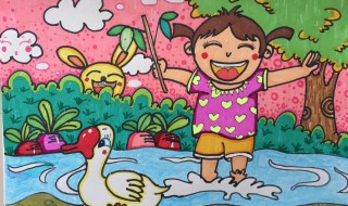 关于夏天的儿童画简单 关于夏天的儿童画