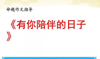 陪伴作文600字 陪伴作文600字记叙文