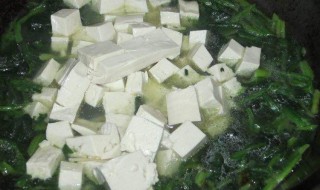 菠菜豆腐汤做法视频 菠菜豆腐汤做法