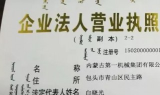 企业法人营业执照介绍 企业法人营业执照介绍怎么填