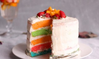 彩虹蛋糕的做法 彩虹蛋糕的做法和步骤图解
