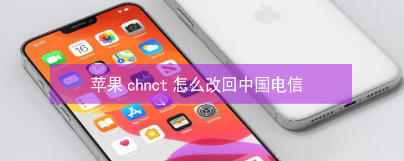 iPhonechnct怎么改回中国电信